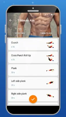 Abs Workouts android App screenshot 1